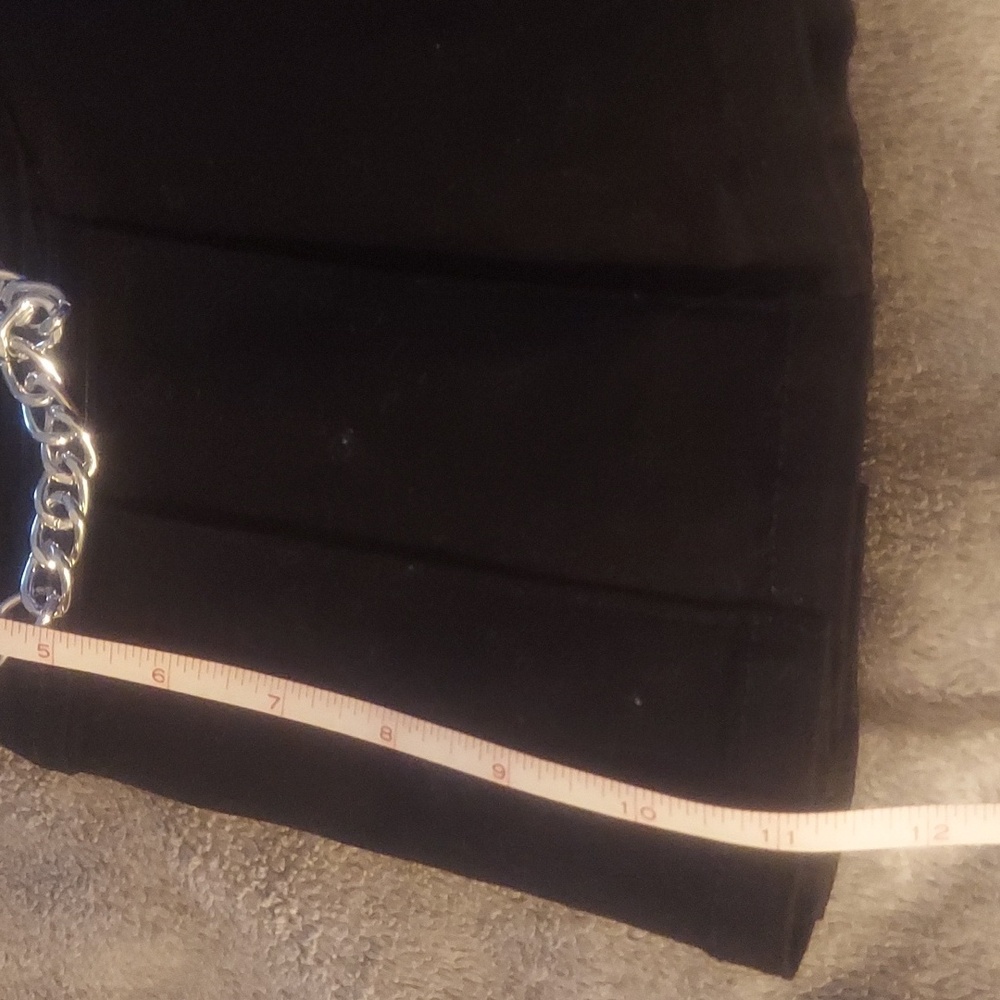 Royal Bones Black Mini Skirt with Chain and Studs - Picture 3 of 4